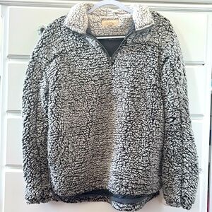 Thread & Supply M faux Sherpa quarter zip